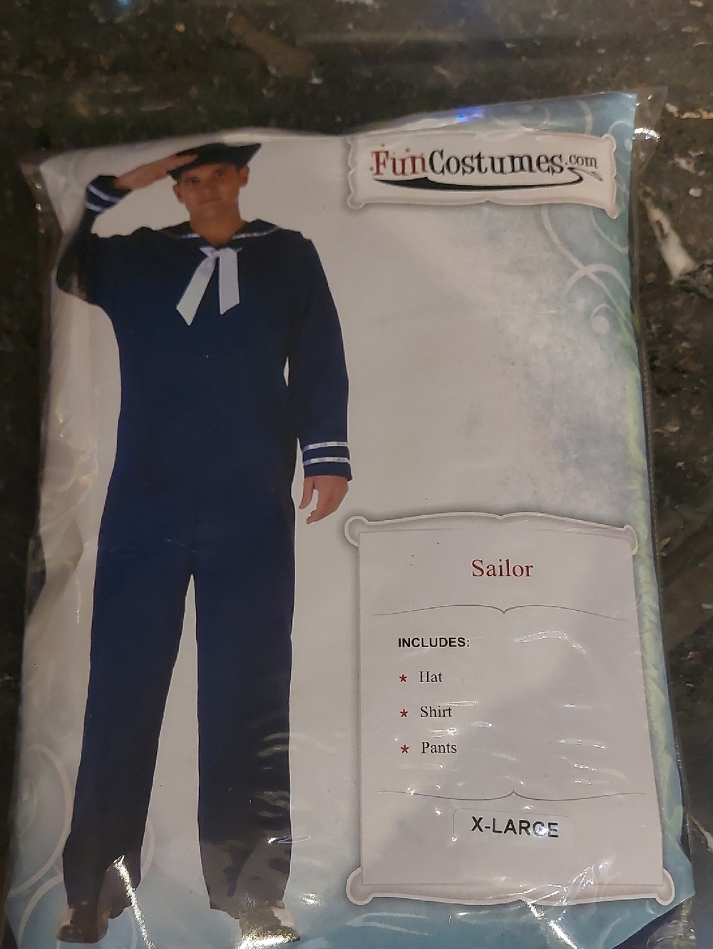 FunCostumes Men's Navy Sailor Costume - Blue